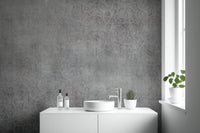 Neutral cement finish wallpaper mural design
