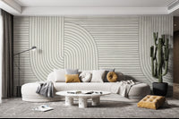 Curved line art geometric wall decor
 B692