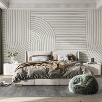 Stylish modern curved line wallpaper B692

