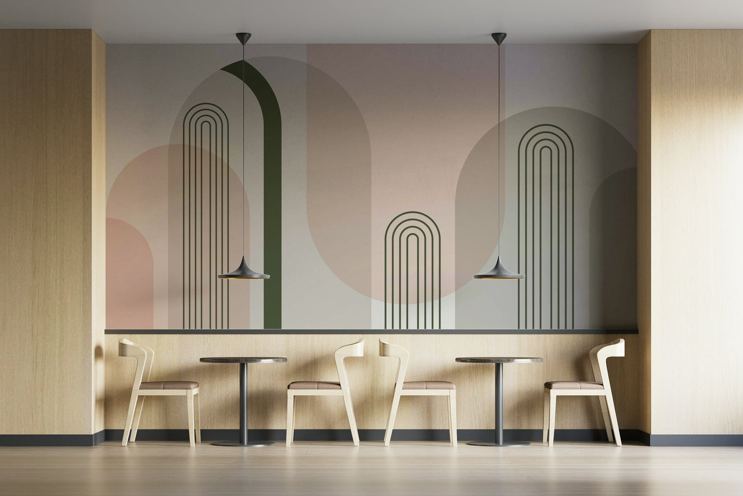 The colors are gentle, pastel, and muted.

