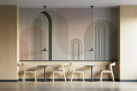 The colors are gentle, pastel, and muted.

