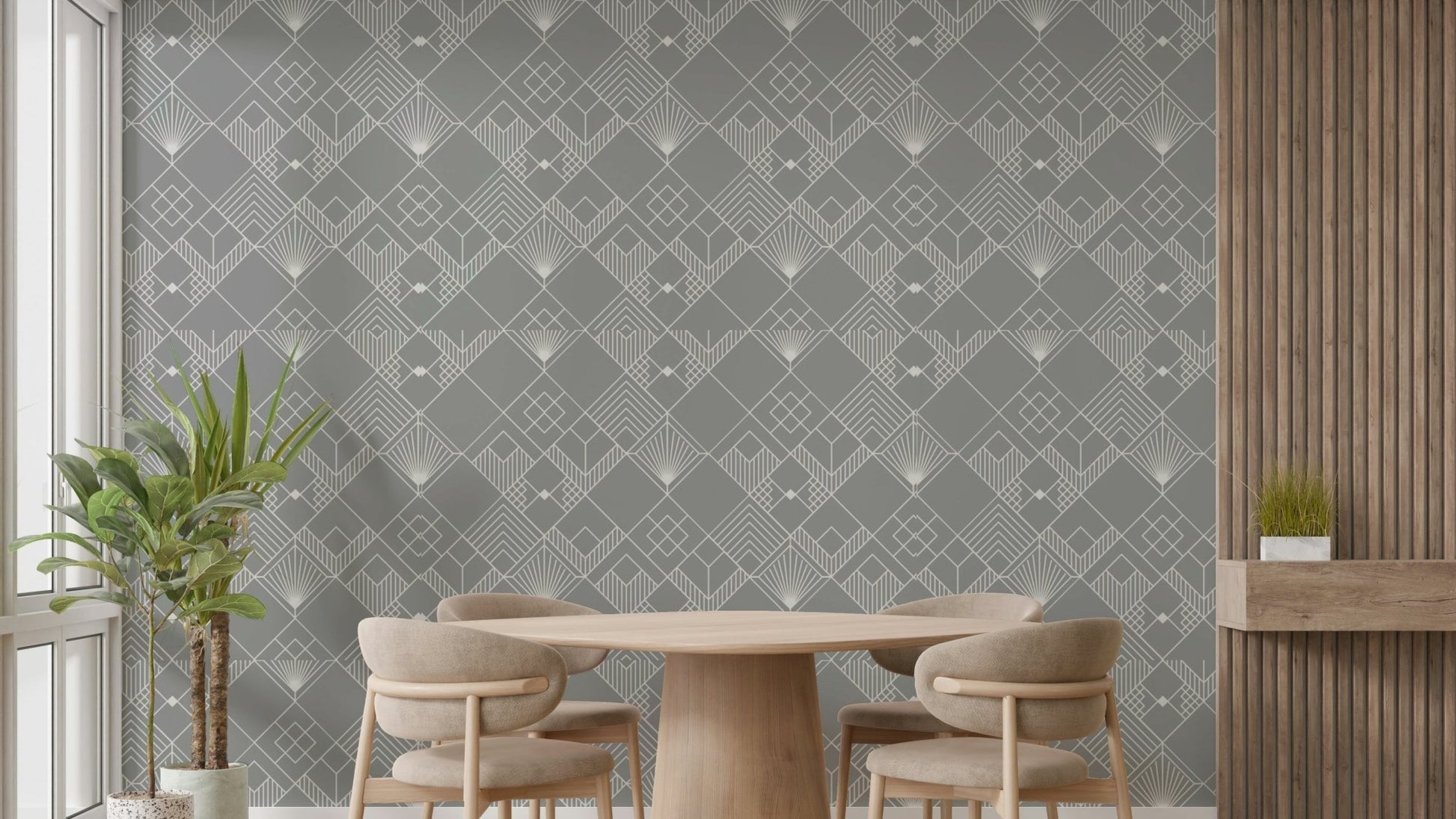 Wall decor showing a tranquil abstract view

