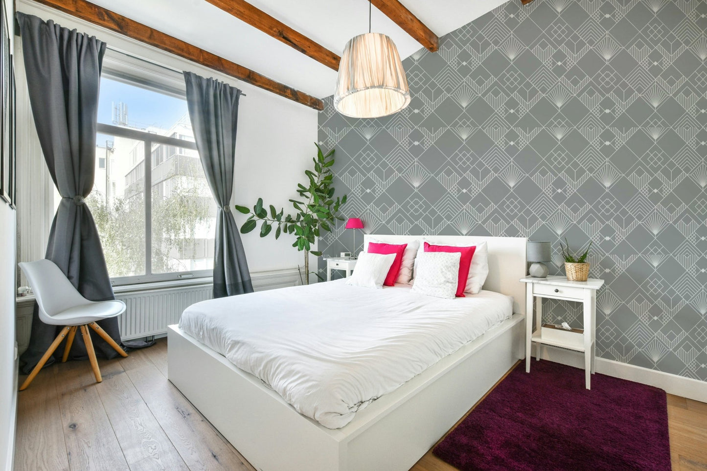 Wall mural showing a quiet abstract scene

