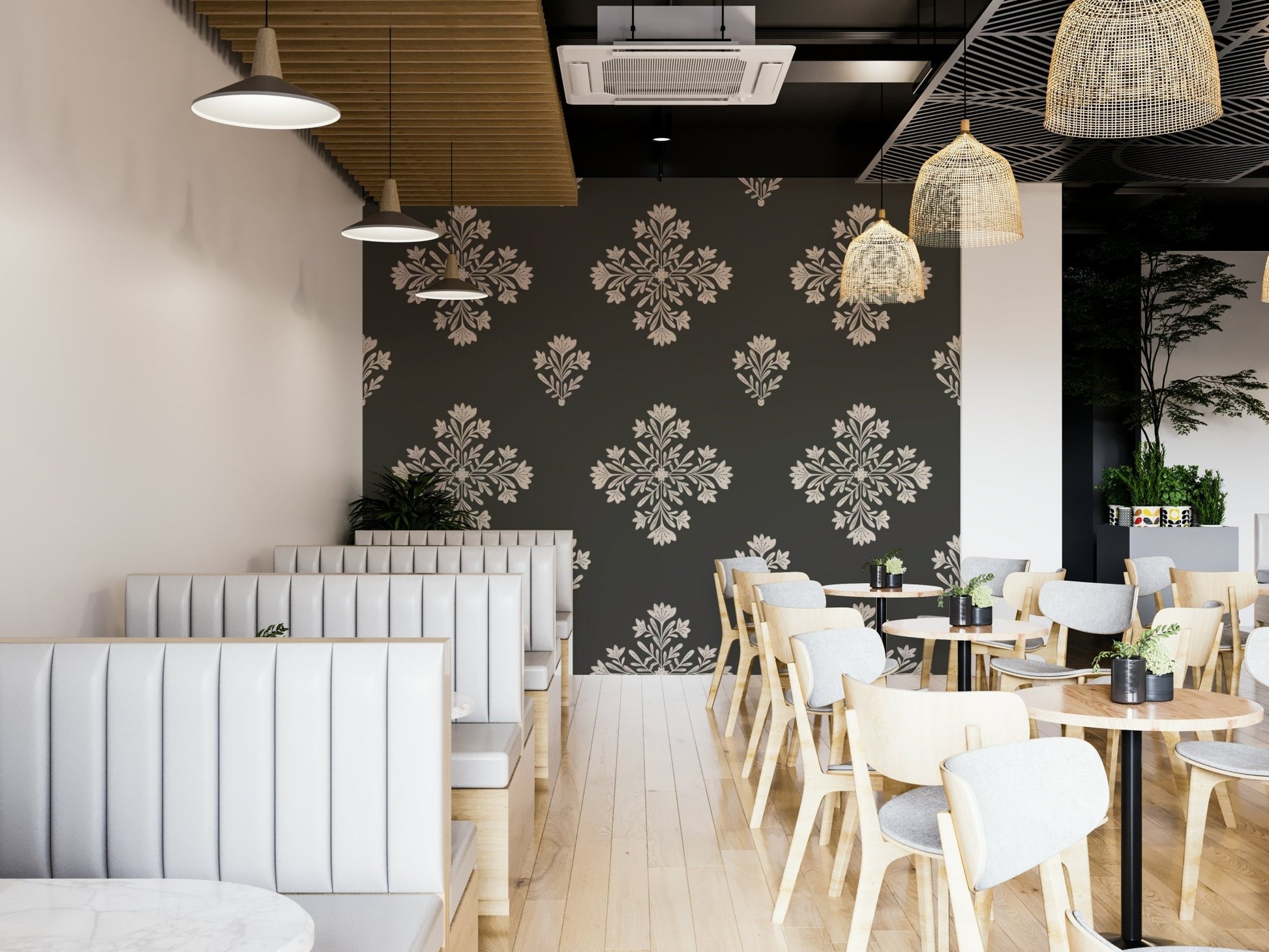 Durable wallpaper for walls with charming design

