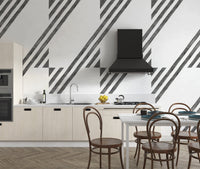 Black white modern wall pattern design
