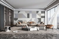 Muted tone geometric home wall décor
