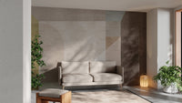 Abstract shapes textured wall mural
