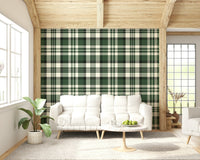 A classic plaid design wallpaper for walls.