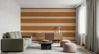 Modern Horizontal Stripe Wallpaper with soft contrast and layered surface detail