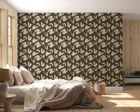 Minimal brush pattern wallpaper for home interiors