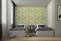 Contemporary wildflower wallpaper for living spaces

