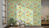 Vibrant bloom wallpaper with contemporary charm

