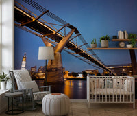 Modern Meets Classic Wall Mural with a symmetrical pattern layout.