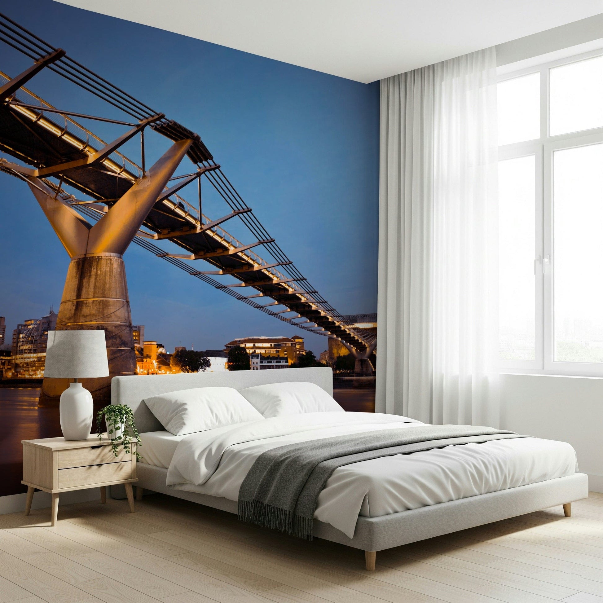 Textured appearance wallpaper for a sophisticated interior style.