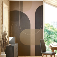 Retro inspired linen wall pattern

