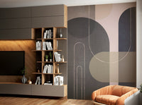 Soft tone modern wall mural print

