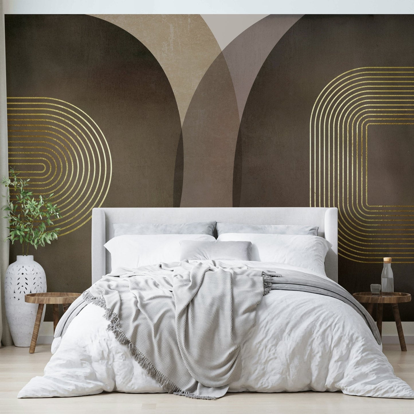 Modern Mid Century Rustic Wall Mural