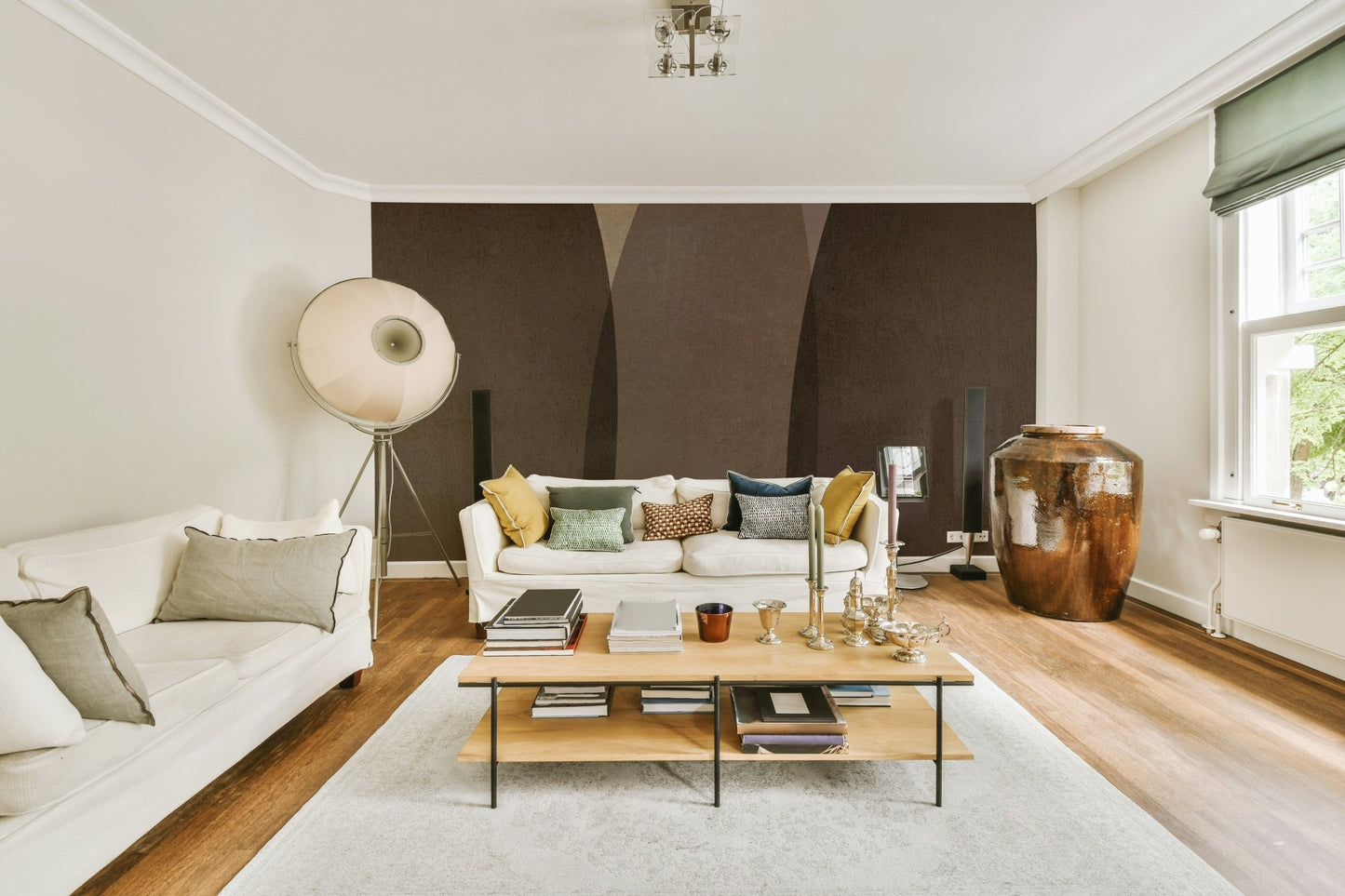 Modern Mid Century Rustic Wallpaper