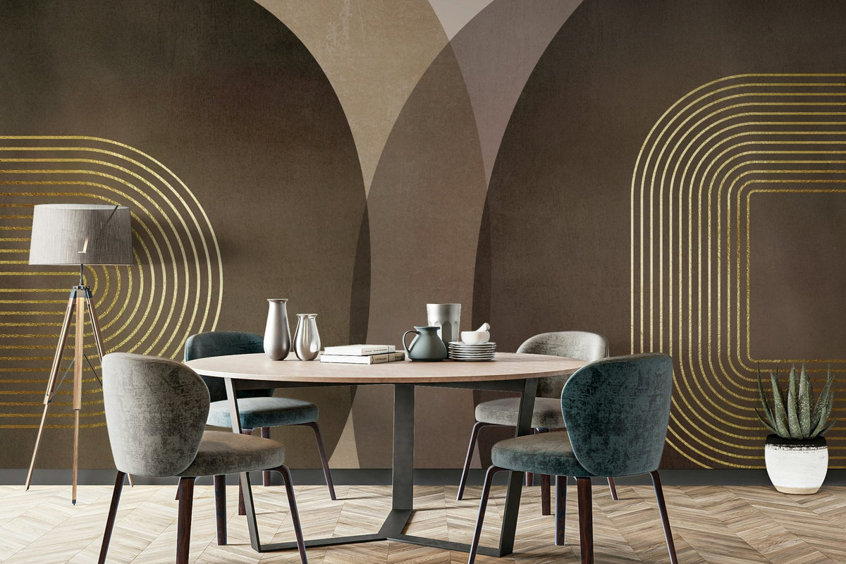 Modern Mid Century Rustic Wallpaper GD016