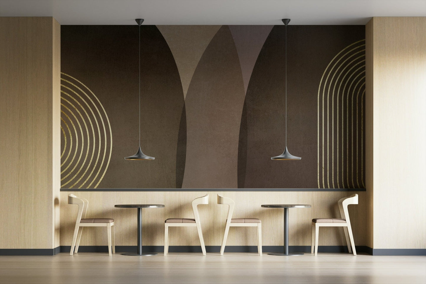 Modern Mid Century Rustic Wallpaper