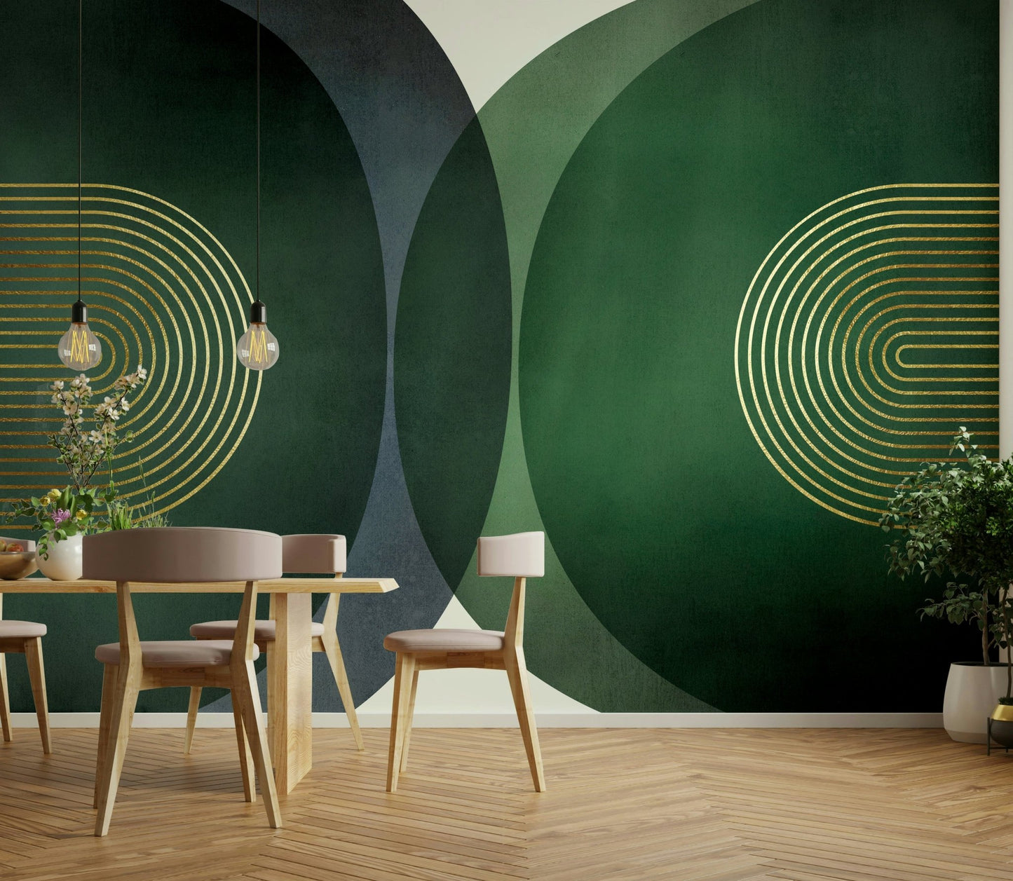 Modern Mid Century Wall Mural