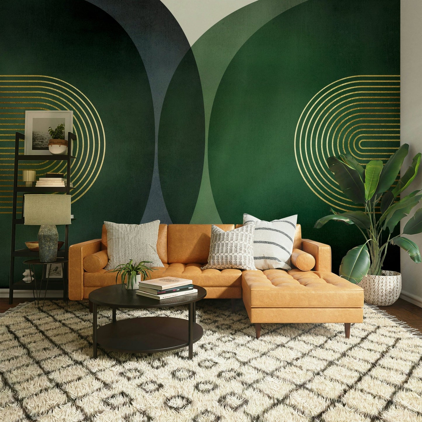 Modern Mid Century Wall Mural