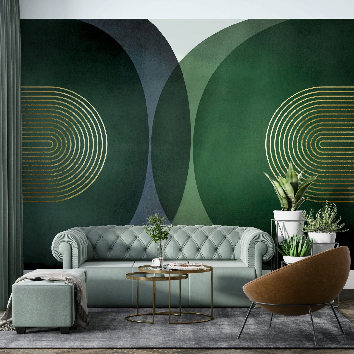 Modern Mid Century Wall Mural