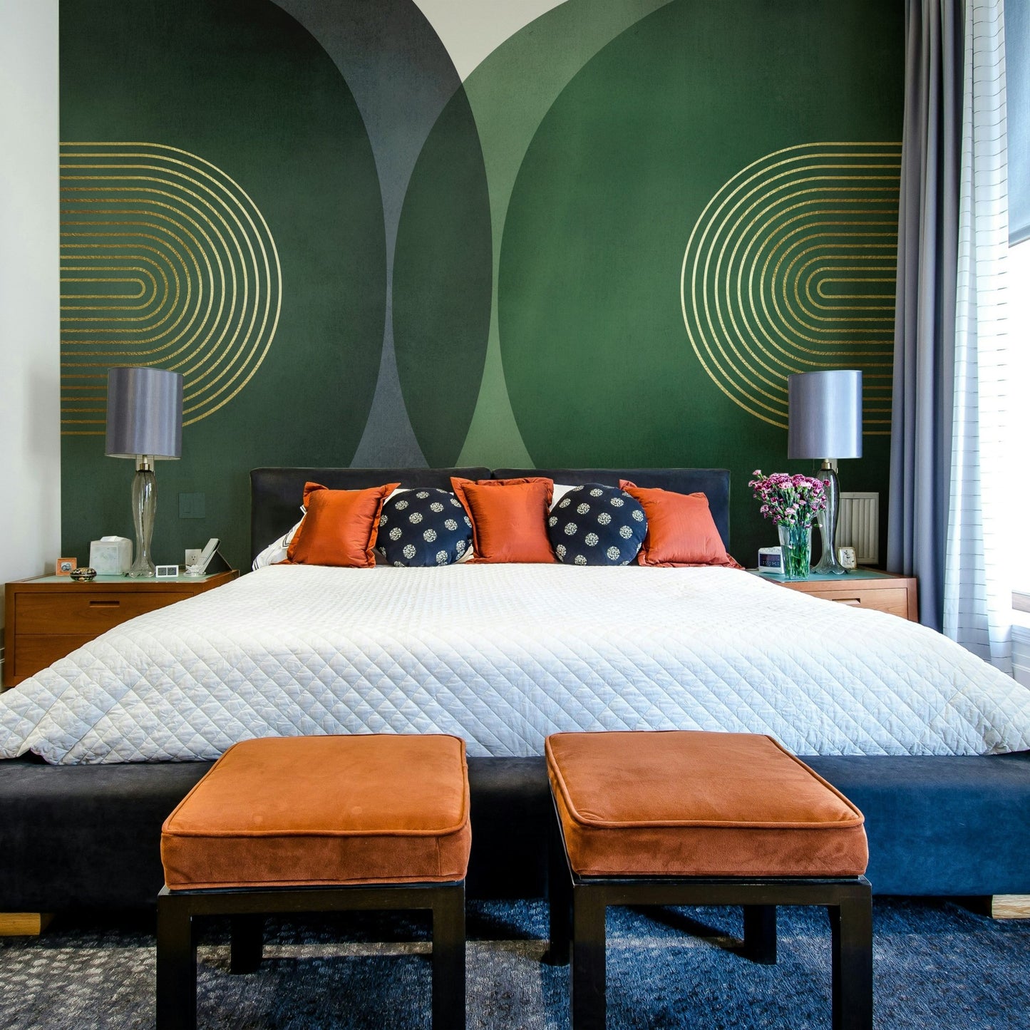 Modern Mid Century Wall Mural