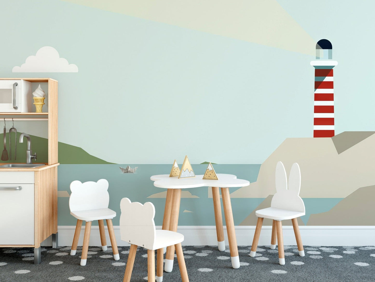 Nautical lighthouse wallpaper for walls
 B735