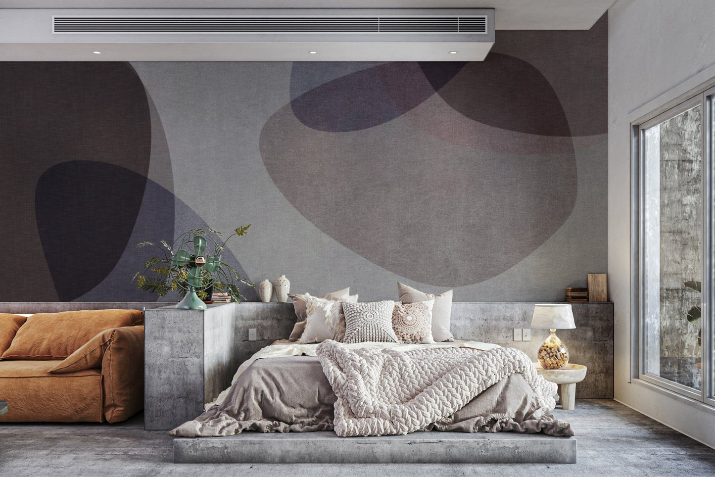 Minimalist overlapping abstract wallpaper
