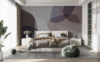 Soft-tone abstract pattern wall mural
