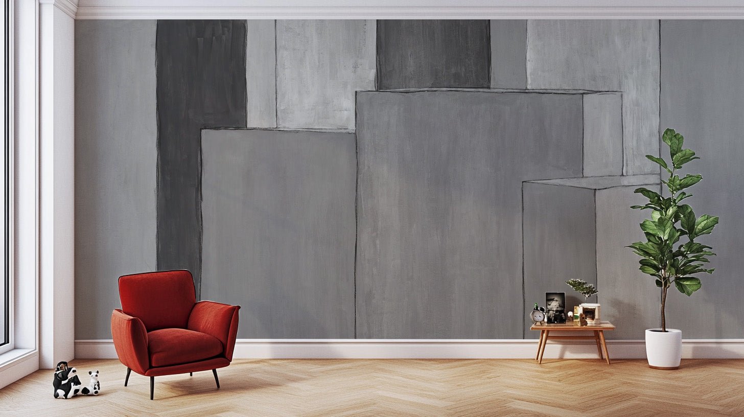 Urban Abstract Grey Wallpaper Pattern
