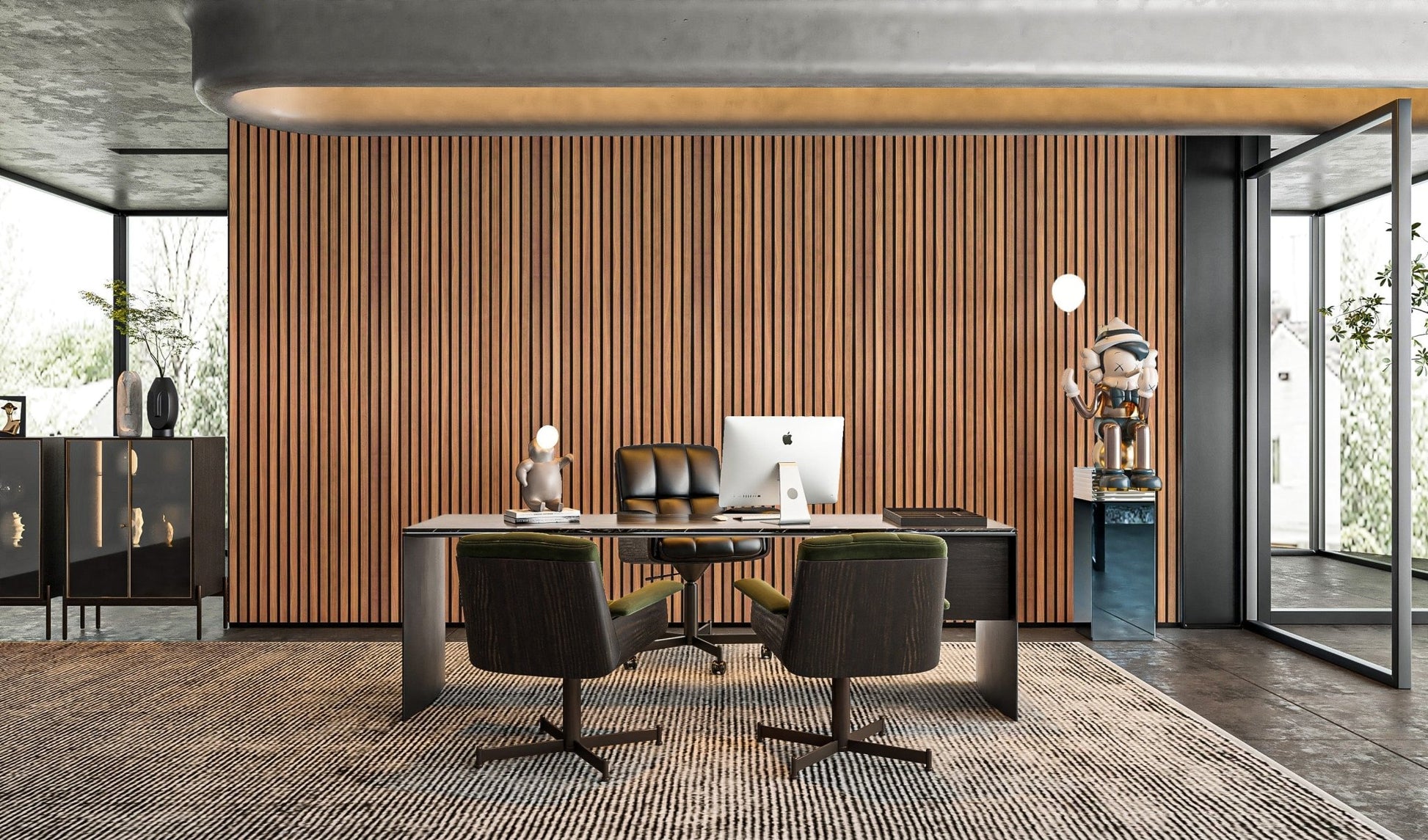 Textured wood stripe wallpaper design

