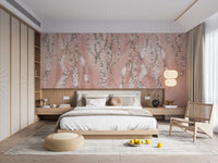 Blush pink floral hanging branch design