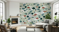 A classic terrazzo design wallpaper for walls.
