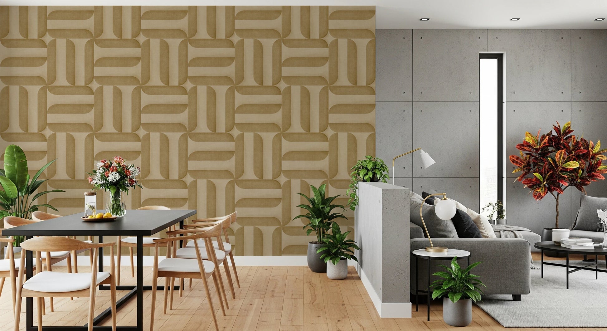 Modern Textured Signs Camel Wallpaper⁠