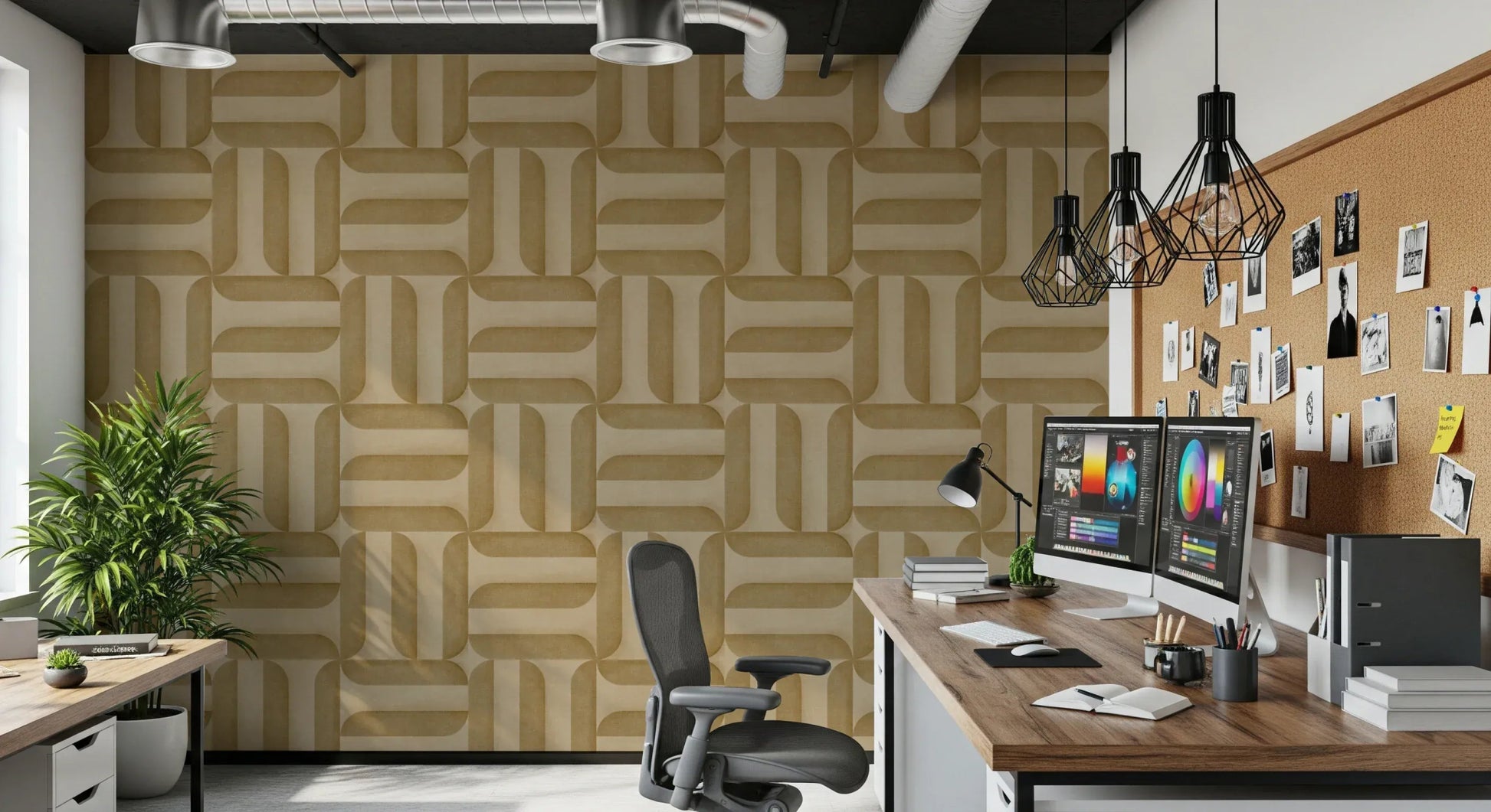 Modern Textured Signs Camel Wallpaper⁠