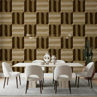 Modern Textured Signs Earthy Wallpaper⁠