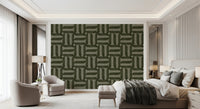 Modern Textured Signs Olive Wallpaper⁠