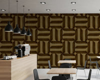 Modern Textured Signs Umber Wallpaper⁠
