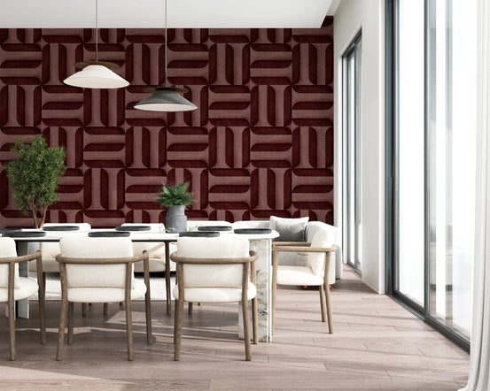 Textured wine signs mural for kitchen walls featuring Orbital Harmony in Earthy Colors, GD8081