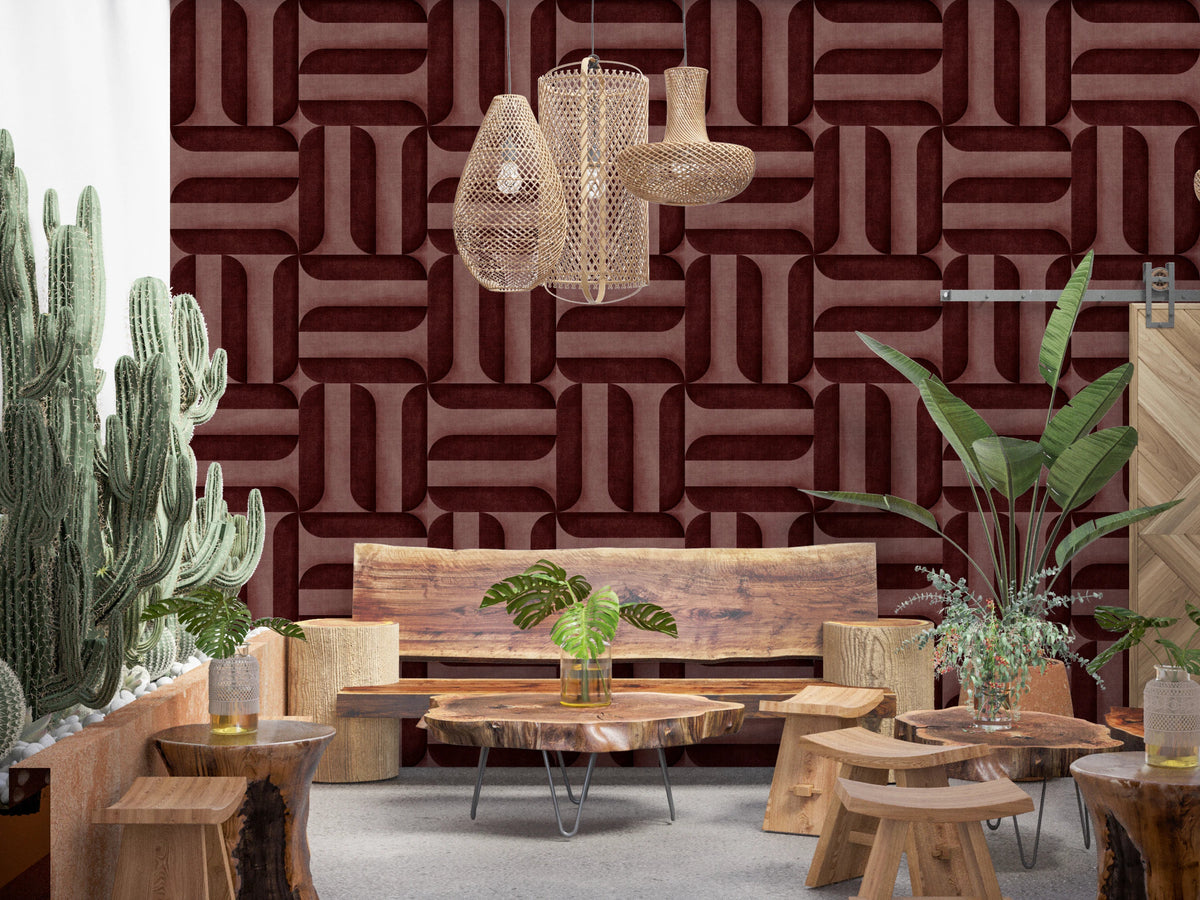 Modern Textured Signs Wine Wallpaper for Stylish Homes