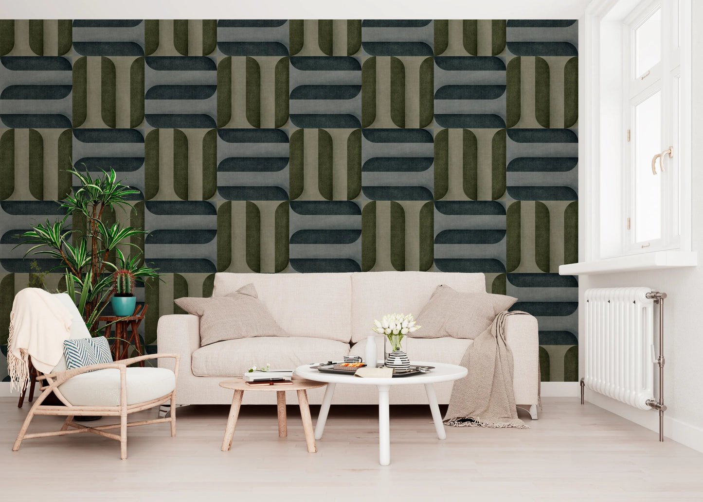 Modern Textured Signs Winter Wallpaper⁠