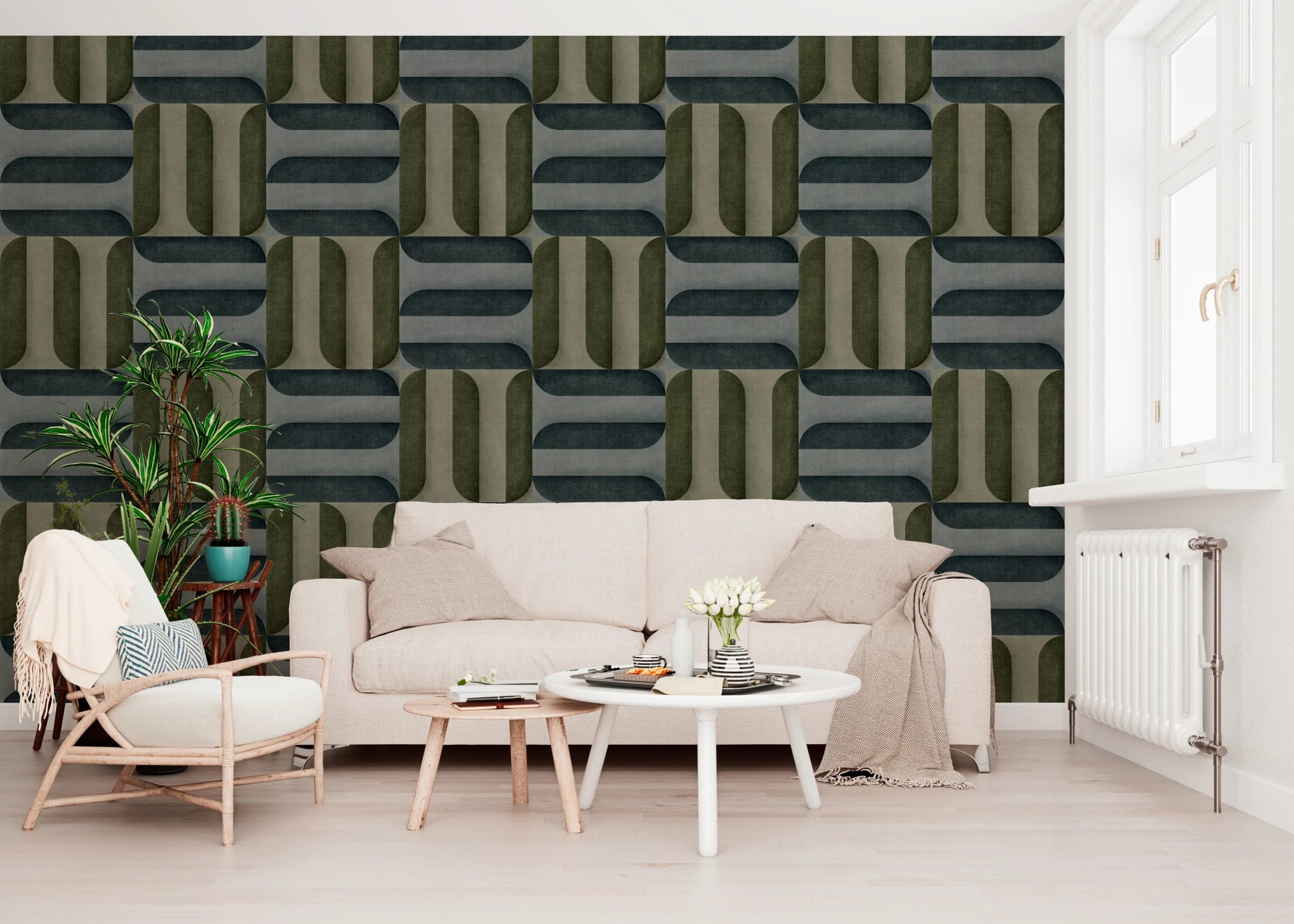 Modern Textured Signs Winter Wallpaper⁠