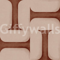 Modern Textured Tiles Copper Wallpaper⁠