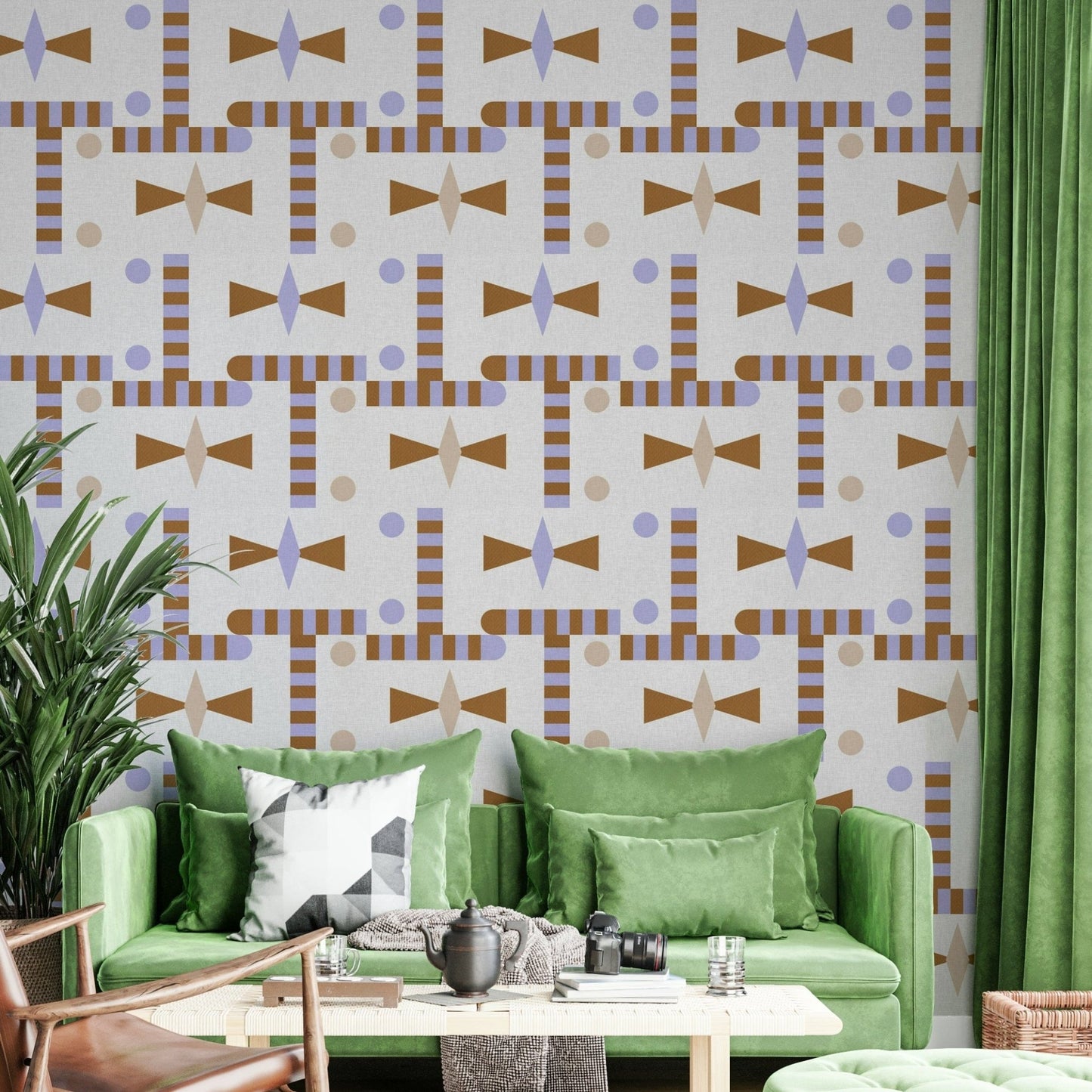 Stylish modern woven texture wall mural

