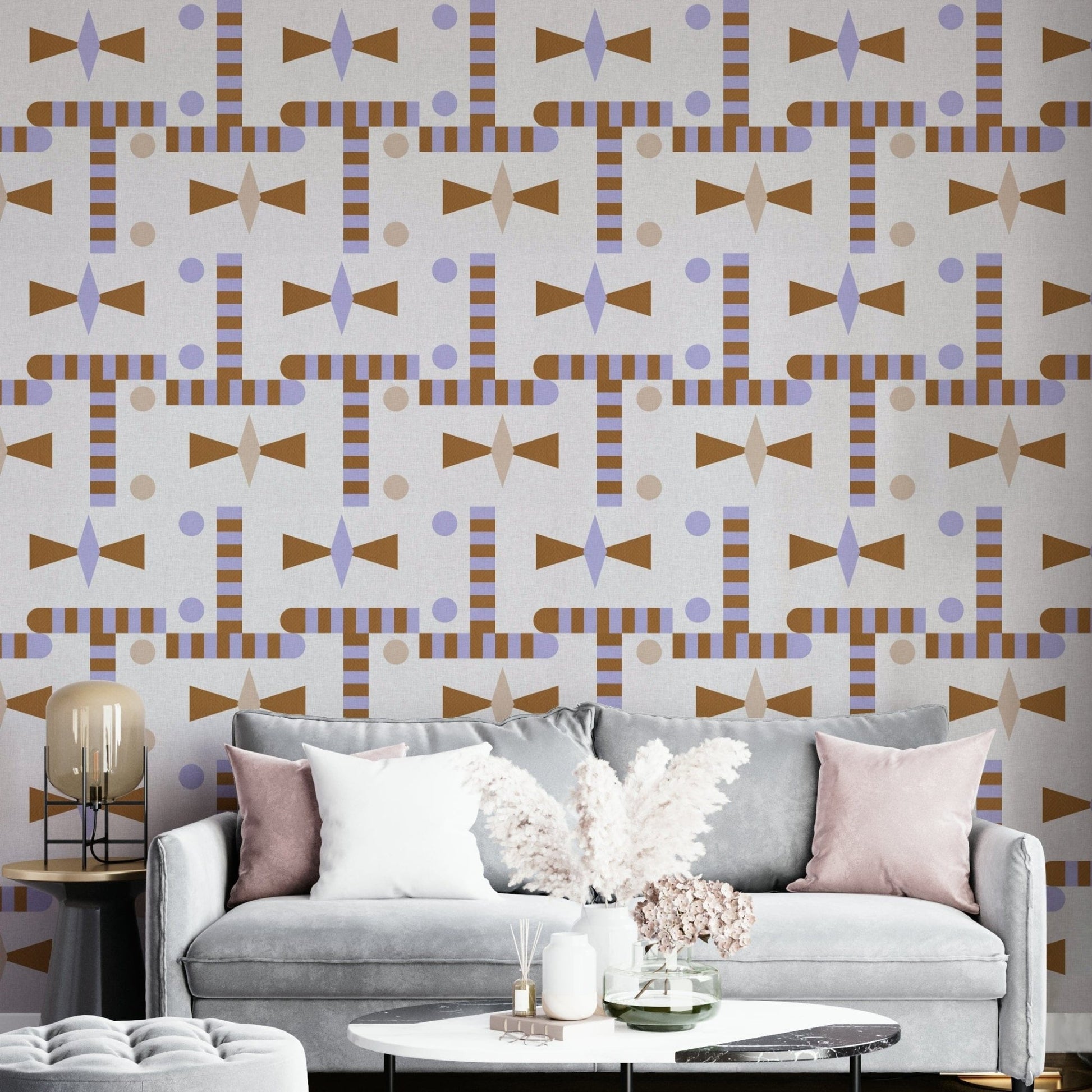 Contemporary woven texture wallpaper design

