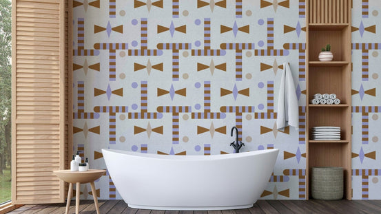 Abstract woven textures in wallpaper design GD424

