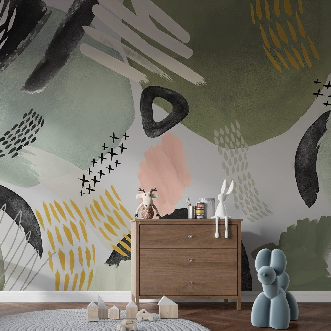 Modernist Echoes Wall Mural - Giffywalls C383