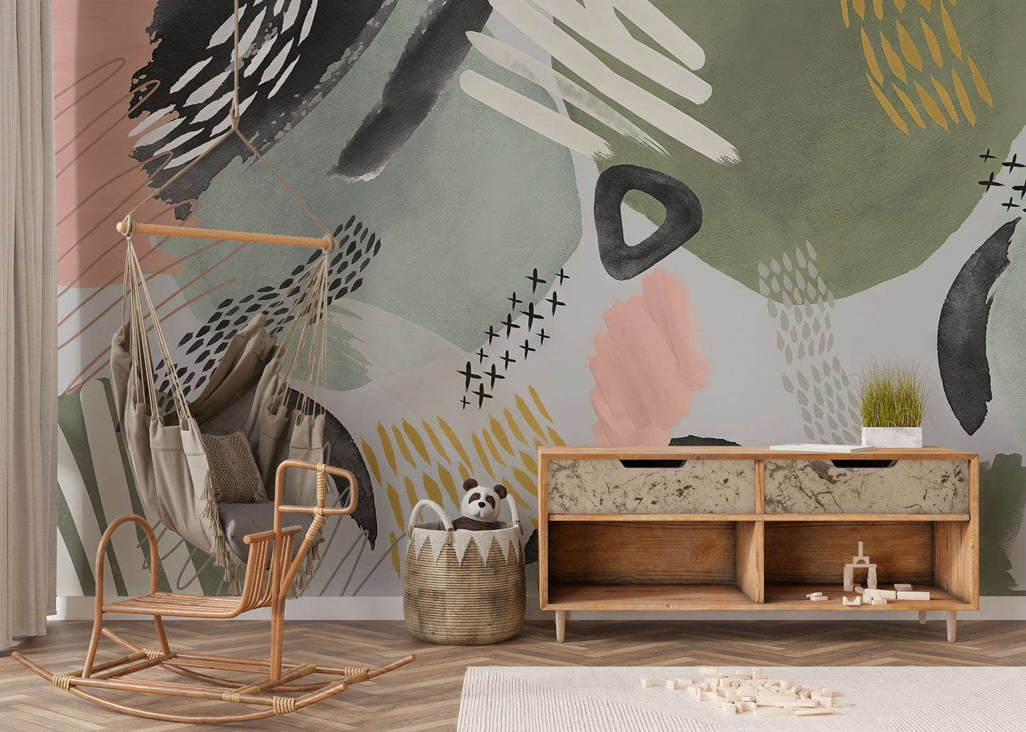 Modernist Echoes Wall Mural - Giffywalls